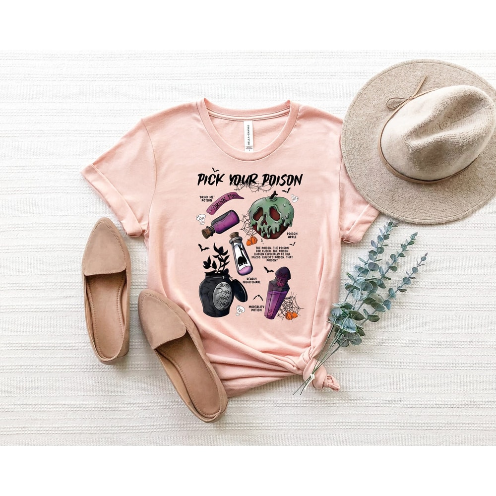 Pick Your Poison tshirt, Disney Family tshirt Disney Villain Shirt, Halloween Sweatshirt, Disney Witch Sweater, Kids Disney Halloween Gift.jpg