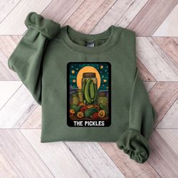 retro pickles shirt, pickle lovers tee, homemade pickles shirt, tarot card the pickles sweatshirt, vegan life tee, funny