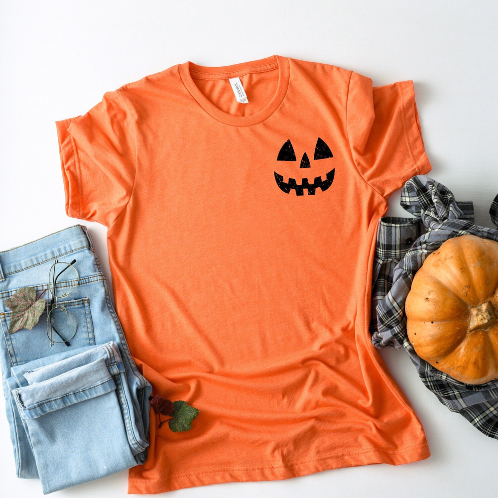 Retro Pumpkin Face Shirt, Funny Jack O Lantern Halloween T-Shirt, Vintage Pumpkin Sweatshirt, Cute Halloween Shirt, Matching Horror Hoodie.jpg