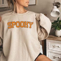 stay spooky sweatshirt, halloween gift hoodie, womens halloween sweatshirt, spooky season shirt, ghost halloween, orange