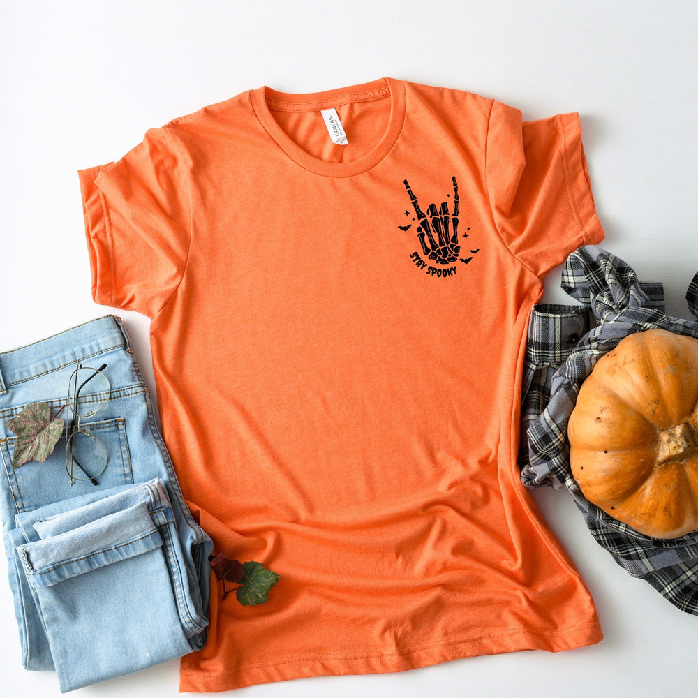 Stay Spooky Sweatshirt, Halloween Sweatshirt, Halloween Hoodie, Womens Halloween Shirt, Spooky Season Shirt, Skeleton Halloween Party Tshirt.jpg