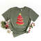 Watermelon Tree Christmas In July Shirt, Christmas Gift, Tropical Christmas, Beach Christmas Tee, Summer Gift Shirt, Cute Christmas Party Te.jpg