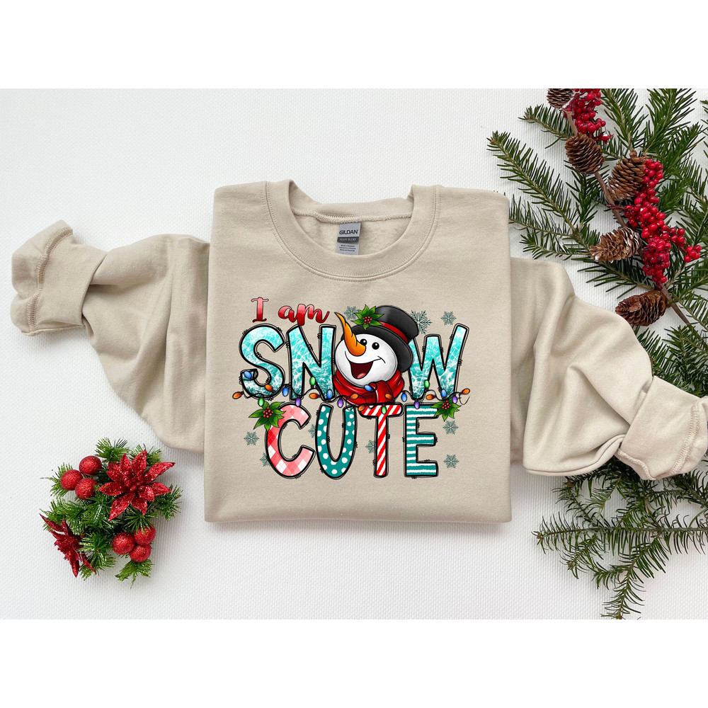 I'm Snow Cute Shirt, Funny Snowman Pun Tee, Holiday Apparel, Cute Christmas Sweater, Cute Winter Shirt, Christmas Kids Tee Secret Santa Gift.jpg