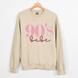 90's baby cozy oversized sweatshirt, 90's nostalgic, backstreet boys, nsync, brittany spears, cozy crewneck, fall outfit