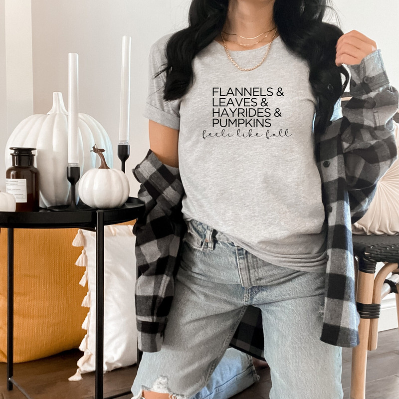 Flannels, Leaves, Hayrides & Pumpkins, Fall Tee, Fall Fest, Halloween, Hocus Pocus, Pumpkin Spice, Autumn, Fall Shirt.jpg