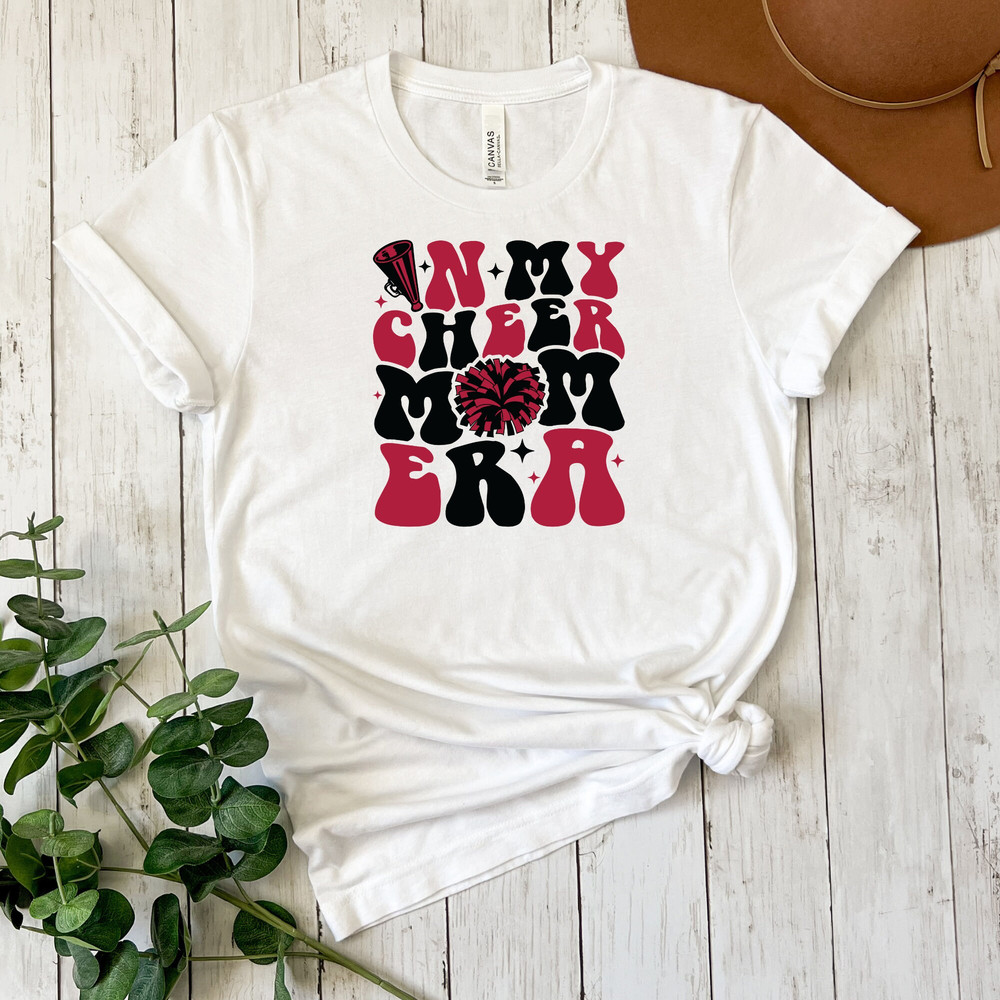 In My Cheer Mom Era Tee, Cheerleader, Cheer Squad, Cheer Mom, Mom Tee, Fall Ball, Cheer Game Tee.jpg