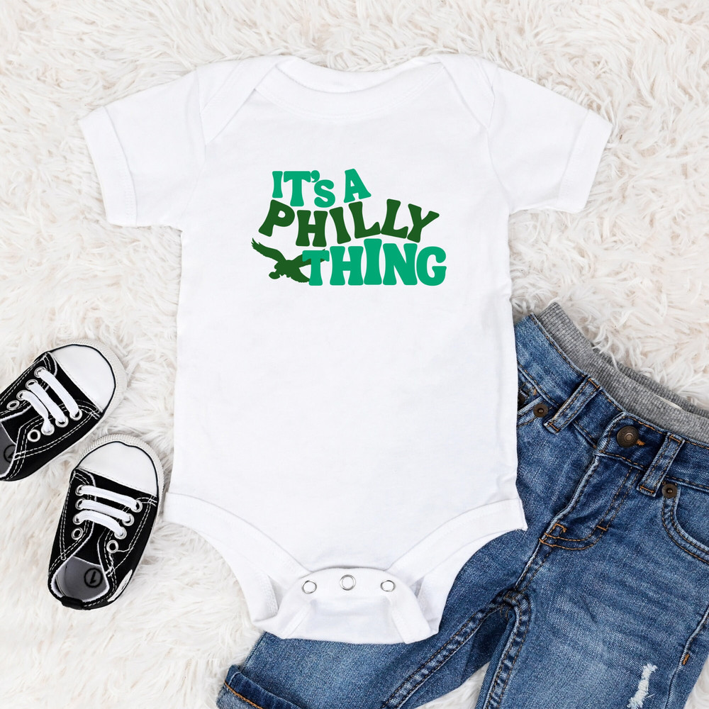 It's a Philly Thing Baby Onesie, Little Philly Fan, Eagles Baby, Mini Eagles Fan, Go Birds, Bird Gang.jpg