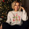 Peace Love Retro Christmas Crewneck Sweatshirt, Grinch, Gingerbread, Hot Cocoa, Peace Sign, Retro Oversized Crewneck.jpg