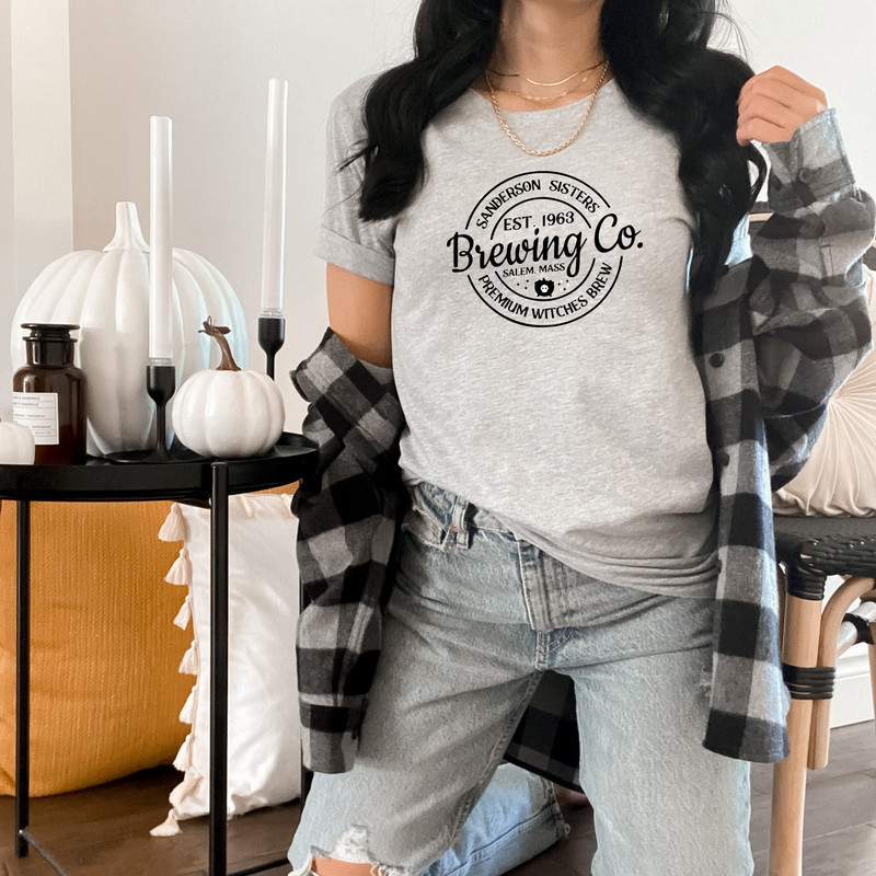 Sanderson Sisters Brewing Company Tee, Hocus Pocus, Premium Witches Brew, Salem, Brewery, Halloween Shirt.jpg