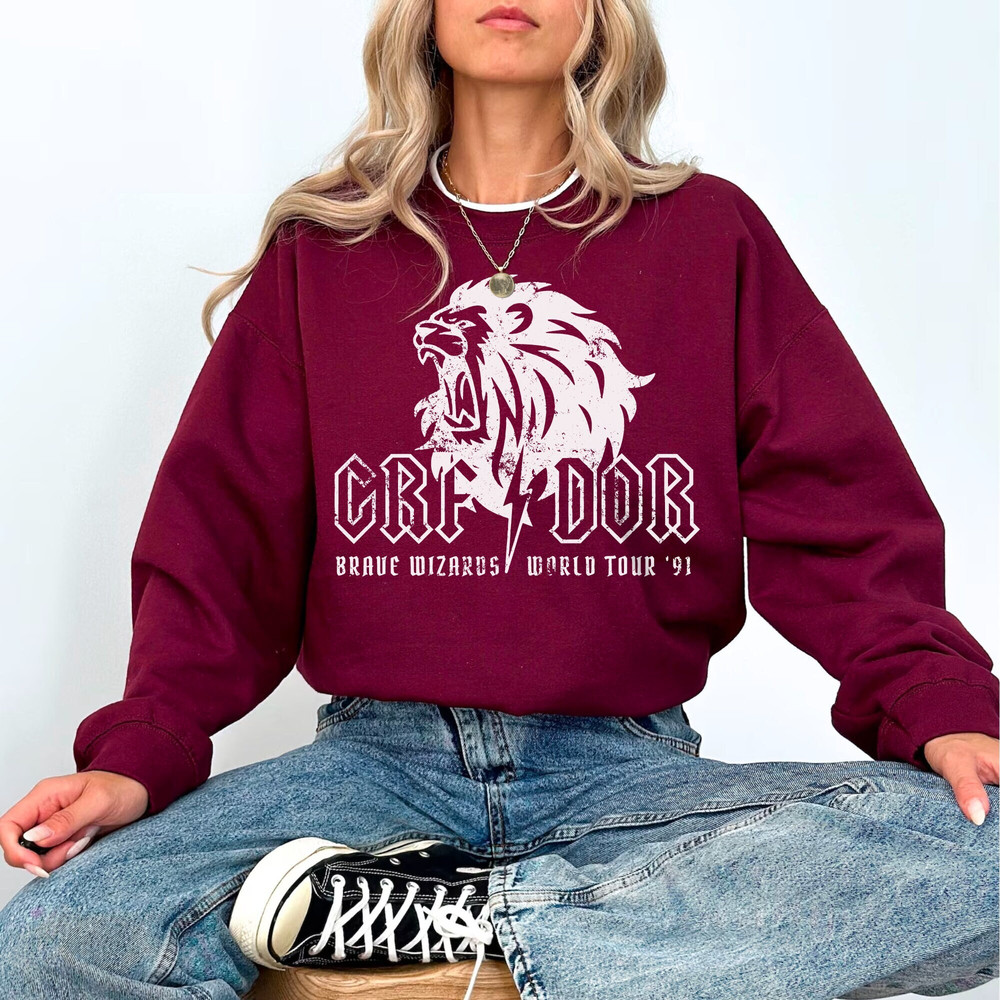 Red House Sweater Vintage Band Shirt Grfdor Sweatshirt Potter Crewneck HP Bookish Merch Hermione Shirt Weasley Sweater Universal Vacation 1.jpg