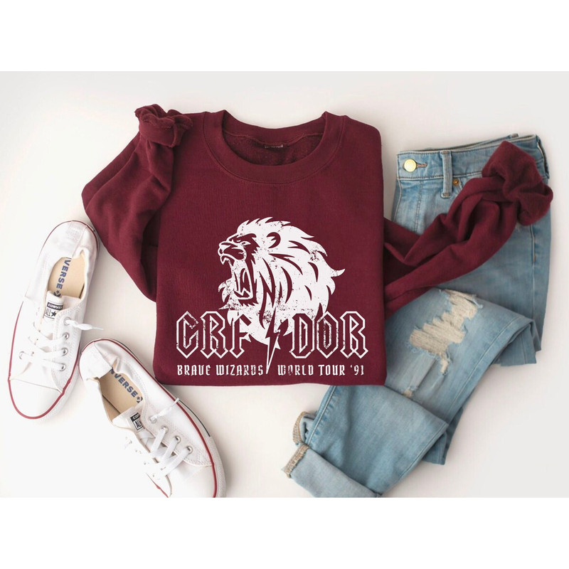 Red House Sweater Vintage Band Shirt Grfdor Sweatshirt Potter Crewneck HP Bookish Merch Hermione Shirt Weasley Sweater Universal Vacation 2.jpg