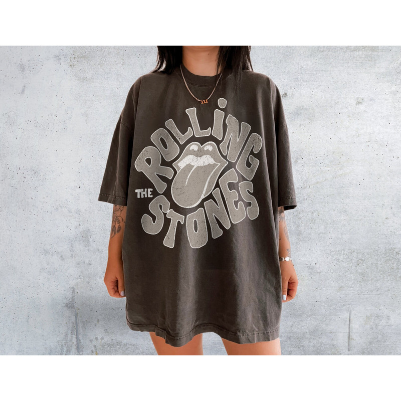 Rolling Stones Shirt UNISEX Comfort Colors Rock n Roll Vintage Band Tour Mick Jagger Music Concert Shirt Oversized T Shirt Festival Clothes.jpg