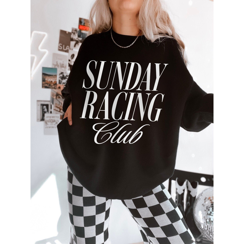Sunday Racing Club UNISEX Crewneck Formula One Merch Aesthetic F1 Oversized Sweatshirt Racing Clothing Paddock Club Formula 1 Fan Gifts.jpg
