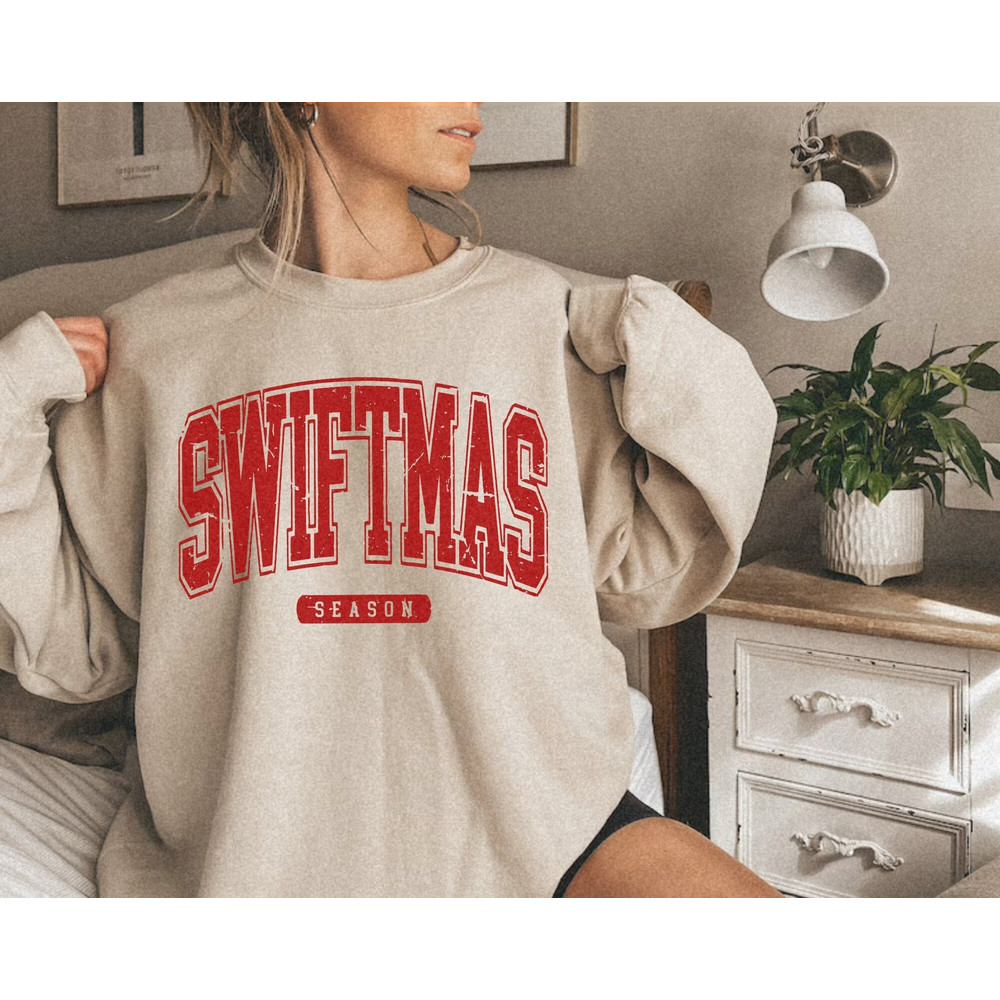 Swiftmas Season Sweatshirt Christmas Taylor Fan Gift for Her Matching Christmas Sweater Swiftmas Crewneck Trendy Festive Shirt The Eras Tour.jpg