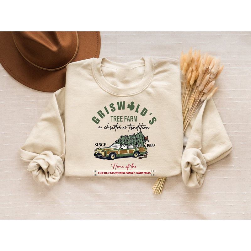 Griswold Tree Farm Crewneck Sweatshirt,Funny Christmas Holiday Shirt,Christmas Tree Sweatshirt,Retro Christmas Shirt,Christmas Vacation Tee.jpg