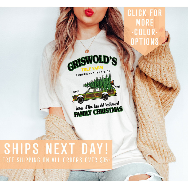 Griswold's Tree Farm Shirt Gift For Christmas, Christmas Tradition Shirt, Retro Christmas Tee, Family Christmas Clothing, Christmas Tree Tee.jpg