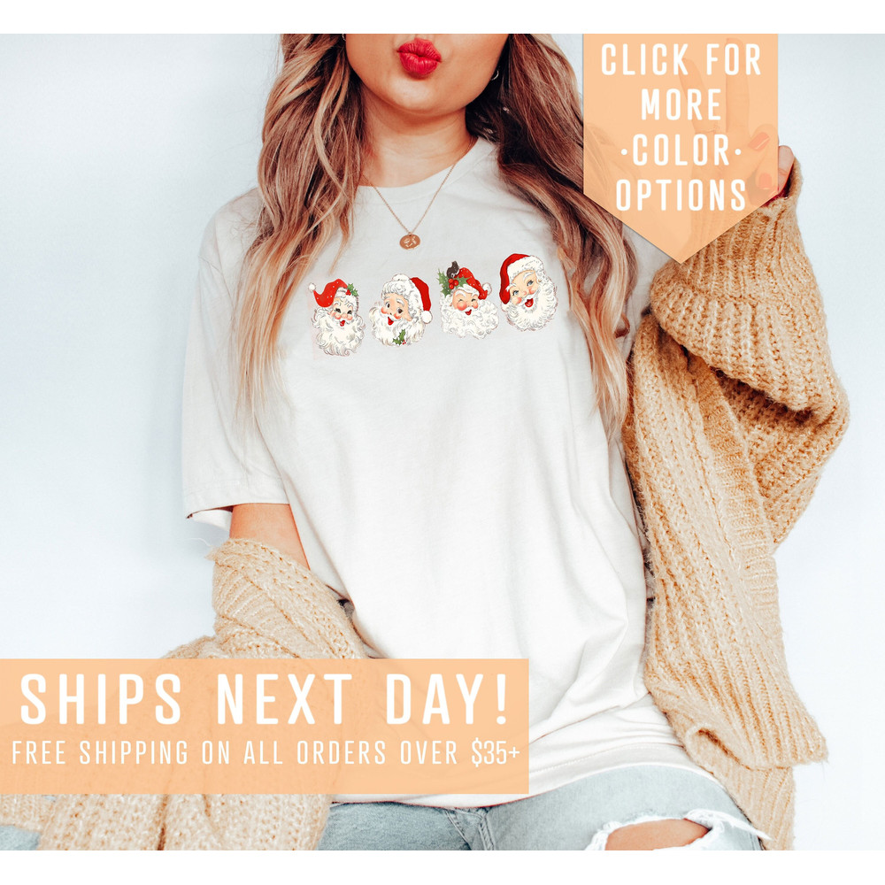 Retro Santa Claus Shirt Gift For Christmas, Vintage Santa Shirt,Merry Christmas Clothing,Winter Holiday Sweatshirt,Classic Christmas Sweater.jpg