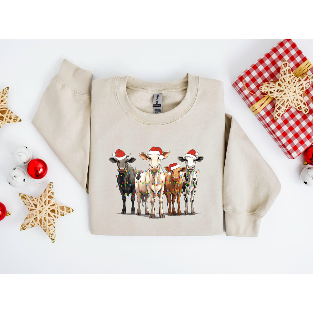 Christmas Cow Sweatshirt, Christmas Sweatshirt, Farm Christmas Shirt,Womens Christmas Sweatshirt,Cute Cow Christmas Shirt,Animals Farm Shirt.jpg