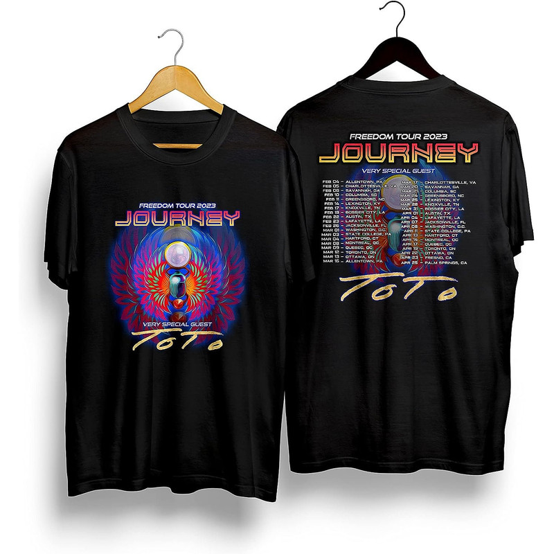 Journey 2023 Shirt, Freedom Tour Tee, Journey 2023 World Tour T-Shirt, 2023 Music Shirt, Journey Fan Gift Shirt.jpg