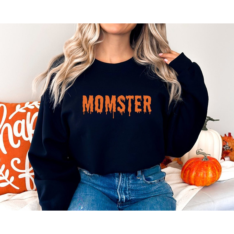 Momster Halloween Sweatshirt, Momster Sweatshirt, Halloween Shirts for Mom, Halloween Crewneck Sweatshirt, Funny Halloween Sweatshirt.jpg