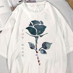 the rose vintage retro shirt, the rose kpop shirt, dual rock album shirt, the rose band t-shirt, kpop indie rock, the ro