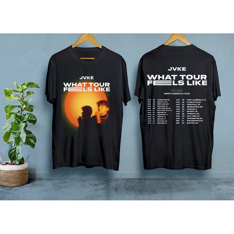 What Tour Feels Like 2023 Tour Shirt, JVKE 2023 North American Tour Shirt, JVKE Fan Gifts Shirt, Pop Music Shirt, Jacob Dodge Lawson Tee.jpg