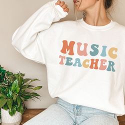 music teacher sweatshirt music teacher gift for music teacher sweater choir director band director music professor teach