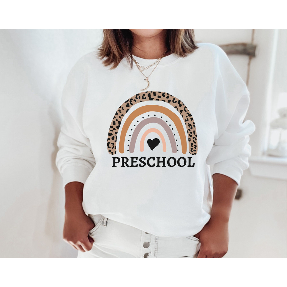 Preschool Teacher Sweatshirt Preschool Sweatshirt Hello Preschool Sweater Pre-K Shirt Preschool Squad Preschool Crew Preschool Teacher Gift 4.jpg