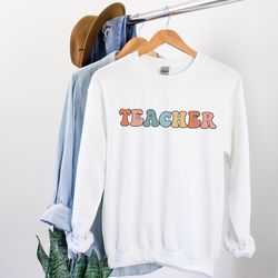teacher sweatshirt retro teacher gifts student teacher gift back to school shirt future teacher education major new teac