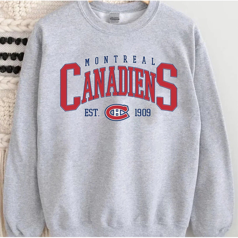 Montreal Canadien Sweatshirt, Vintage Montreal Canadien, Canadiens Sweater, Canadiens T-Shirt, Hockey Fan Shirt, Vintage Montreal Hockey.jpg