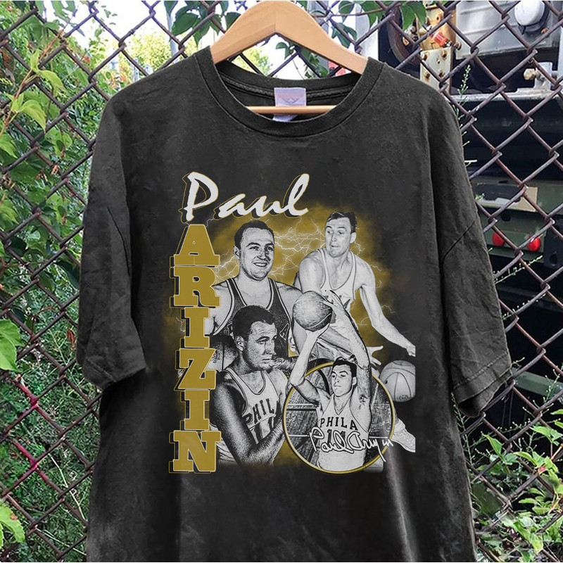 Vintage 90s Graphic Style Paul Arizin T-Shirt, Paul Arizin Shirt, Golden State basketball Shirt, Vintage Oversized Sport Shirt Sweatshirt.jpg