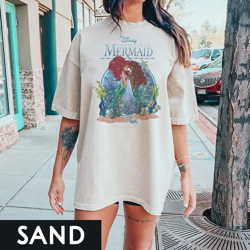 Retro Little Mermaid, Black Girl Magic Shirt, Black Queen Shirt, Ariel Mermaid Shirt, Disney The Little Mermaid Live Action, Princess Shirt.jpg