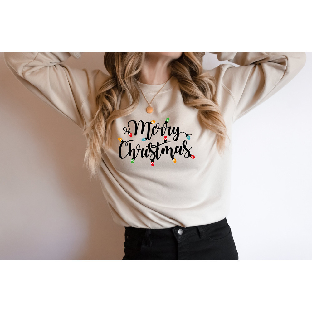 Merry Christmas Shirt, Christmas Lights Sweatshirt, Christmas Gift, Merry Christmas Shirt Christmas Gift, Family Christmas Shirts, Party Tee.jpg