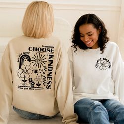 choose kindness sweatshirt, kindness matters teevintage inspired cotton t-shirt, unisex hoodie, oversized tee, be kind t