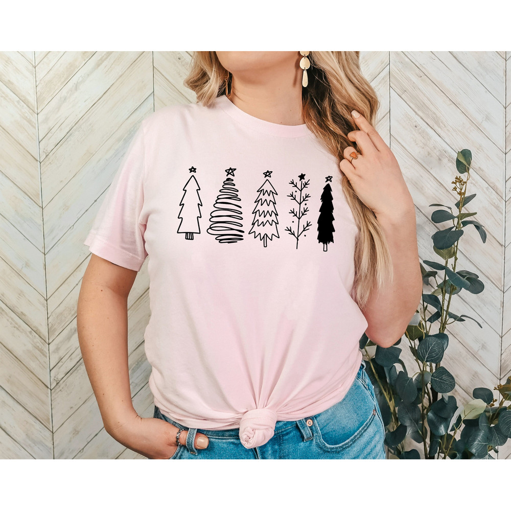 Christmas Trees Shirt, Women's Holiday Top, Christmas Fashion, Women's Festive Clothing, Christmas Celebration Top, Christmas Time Shirt.jpg