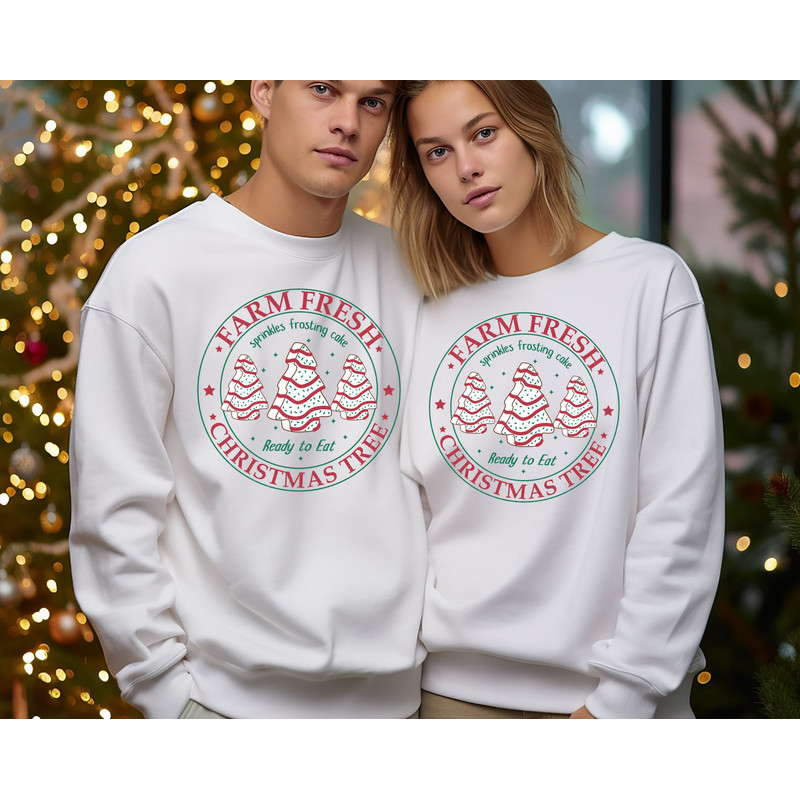 Farm Fresh Christmas Trees hoodie, Christmas Tree Farm sweatshirt, Farmhouse Christmas hoodie, Christmas Cake Sweatshirt, Holiday hoodie.jpg
