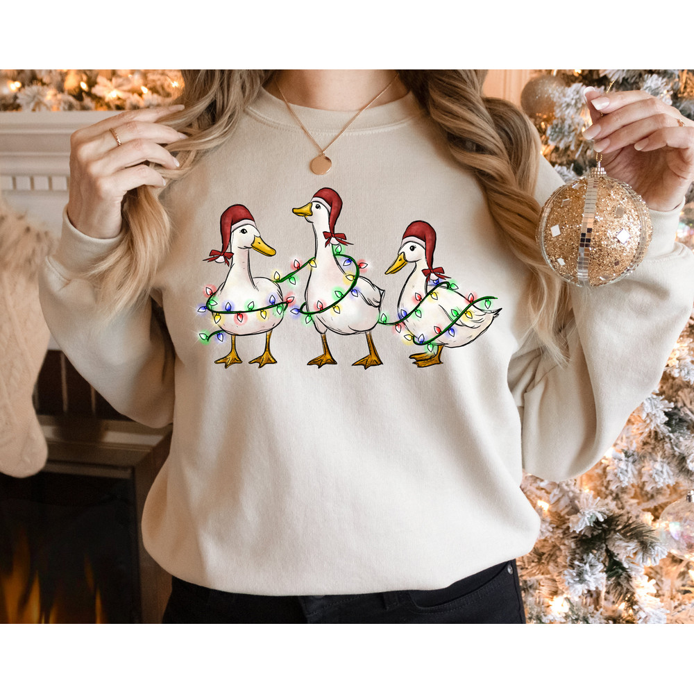 Funny Christmas Duck Sweatshirt, Cute Christmas Duck Sweatshirt, Funny Christmas Duck hoodie, Merry Duckmas Sweatshirt.jpg