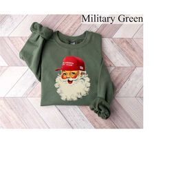 retro santa sweatshirt, retro christmas santa shirt, holiday sweaters, christmas crewneck, new year shirt, christmas gif