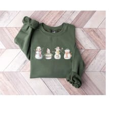 snowman christmas sweatshirt, christmas crewneck sweater, womens christmas shirts, holiday gifts, snowman tshirt, winter