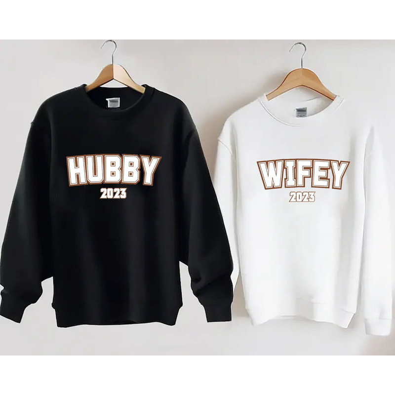 Custom Wifey Hubby Sweatshirt, Custom Date Shirt,Honeymoon & Bridal Gift, Mrs Crewneck, Wife Jumper, Wifey Bride Sweater, Mr Mrs Pullover.jpg