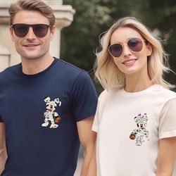 matching halloween mickey and minnie disney couple shirt, disneyland shirts, couple swaetshirt, matching couples shirts,