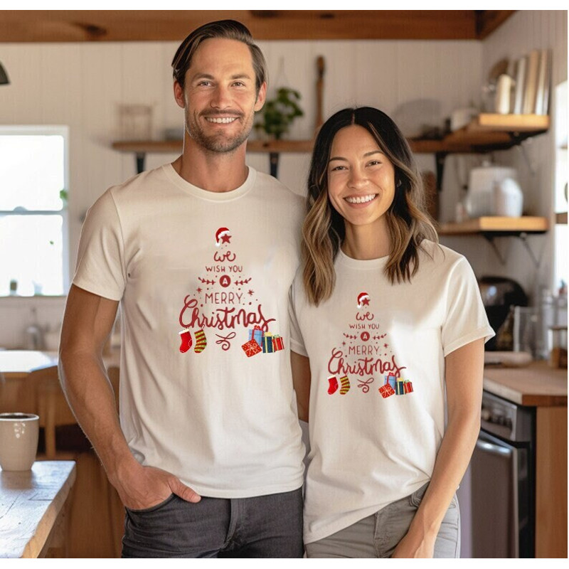 Merry Christmas Family Shirt, Christmas Gift, Christmas Shirt, Christmas Sweatshirt, Santa Hoodie, Crewneck, Christmas tree tee.jpg