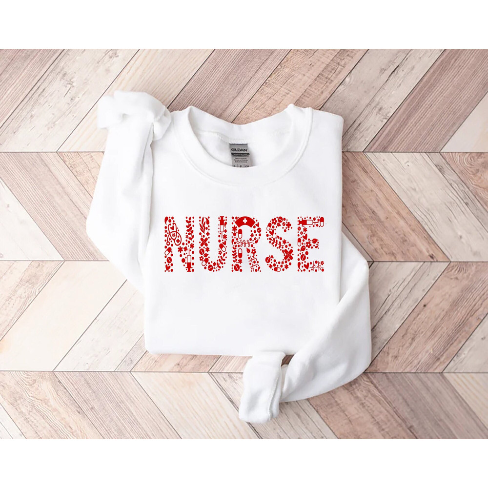 Nurse Sweatshirt, Nurse Shirt, Back to School Gift for School NURSE Christmas Gift.jpg