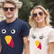 Thanksgiving Couple Shirt, Funny Turkey Face Shirt, Cute Thanksgiving Shirt, Custom Couple Shirt, Fall Family Matching Shirt.jpg