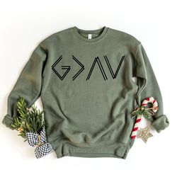 god is greater than the highs and lows shirt, religious shirt, christian sweatshirt, god shirt, church gift, faith tee h