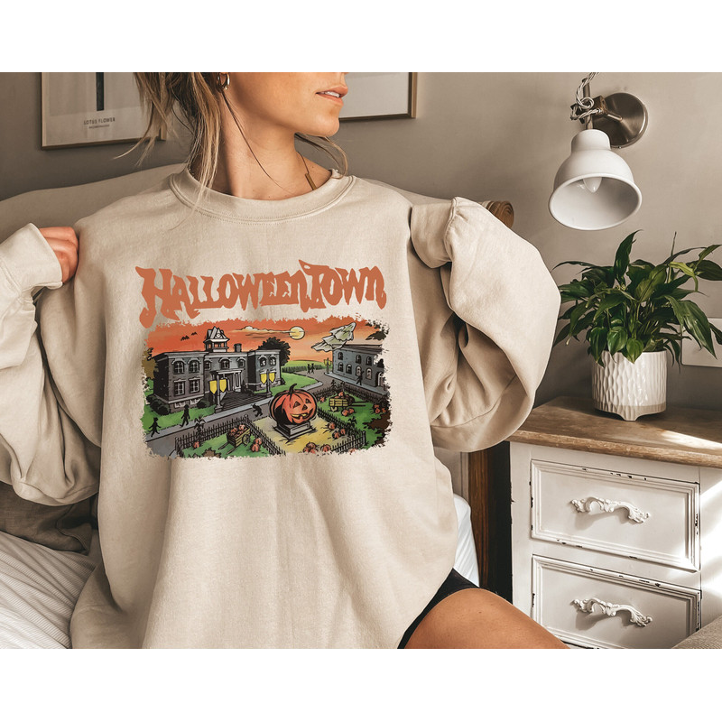 Halloweentown University Sweatshirt, Halloween Town Tshirt, Halloweentown Hoodie, Halloweentown University Sweater, Fall Pumpkin Sweatshirt.jpg