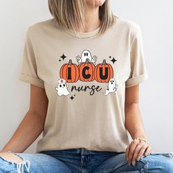 icu halloween sweatshirt, spooky icu nurse shirt, icu nurse halloween hoodie spooky intensive care unit nurse squad hosp