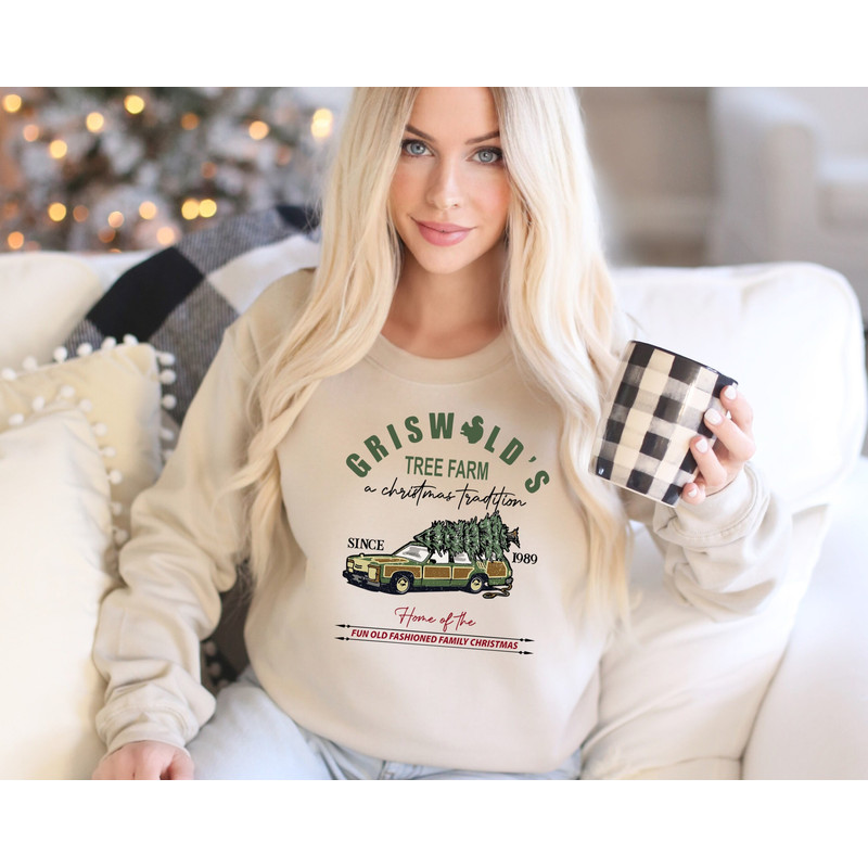 Griswold's Tree Farm Since 1989 Sweatshirt, Christmas Sweatshirt, Christmas Sweatshirt, Christmas Family, Christmas Gift.jpg