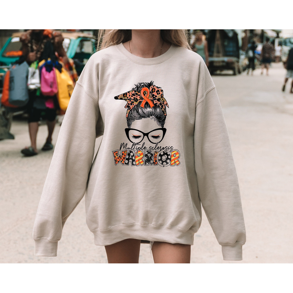 Multiple Sclerosis Warrior Sweatshirt, MS Awareness Hoodie,MS Awareness Apparel, Warrior Sweatshirt, Supportive Gift Hoodie.jpg