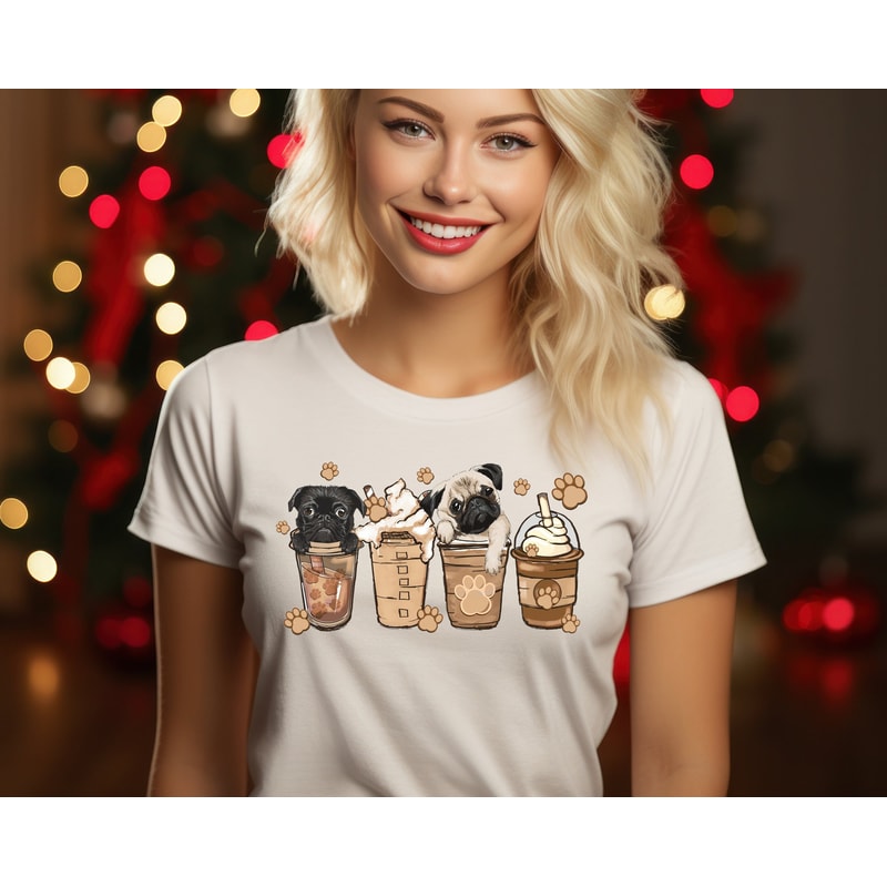 Coffee Dog Mom Shirt, Christmas Shirt, Coffee Lover Shirt, Coffee And Dog, Dog Mom Gift.jpg